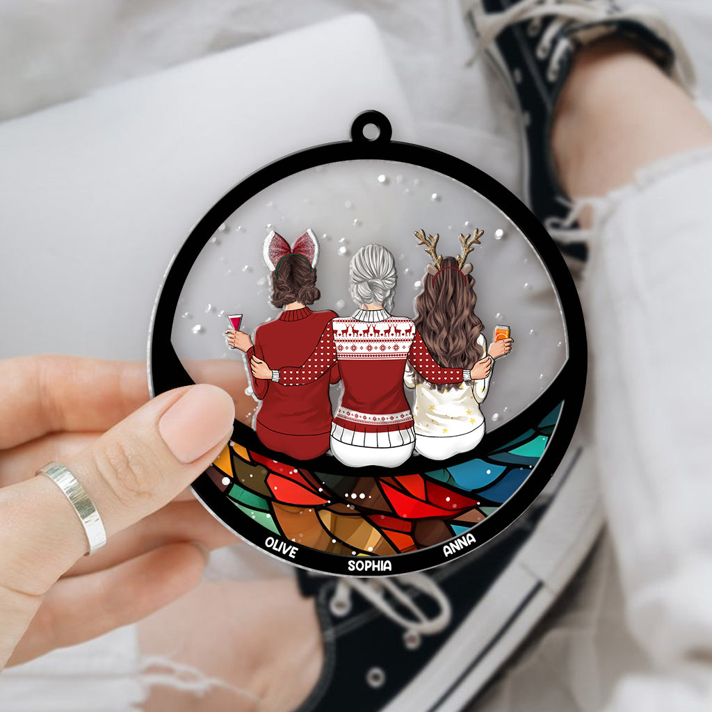 This Is Us - Personalized Family Layers Mix Ornament