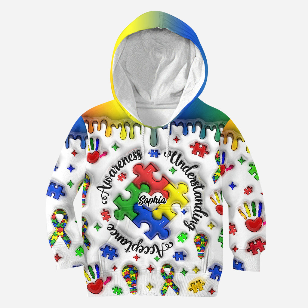 Autism Awareness - Personalized Autism Awareness All Over Shirt