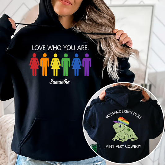 Misgendering Folks Aint Very Cowboy - Personalized LGBT Support All Over Shirt
