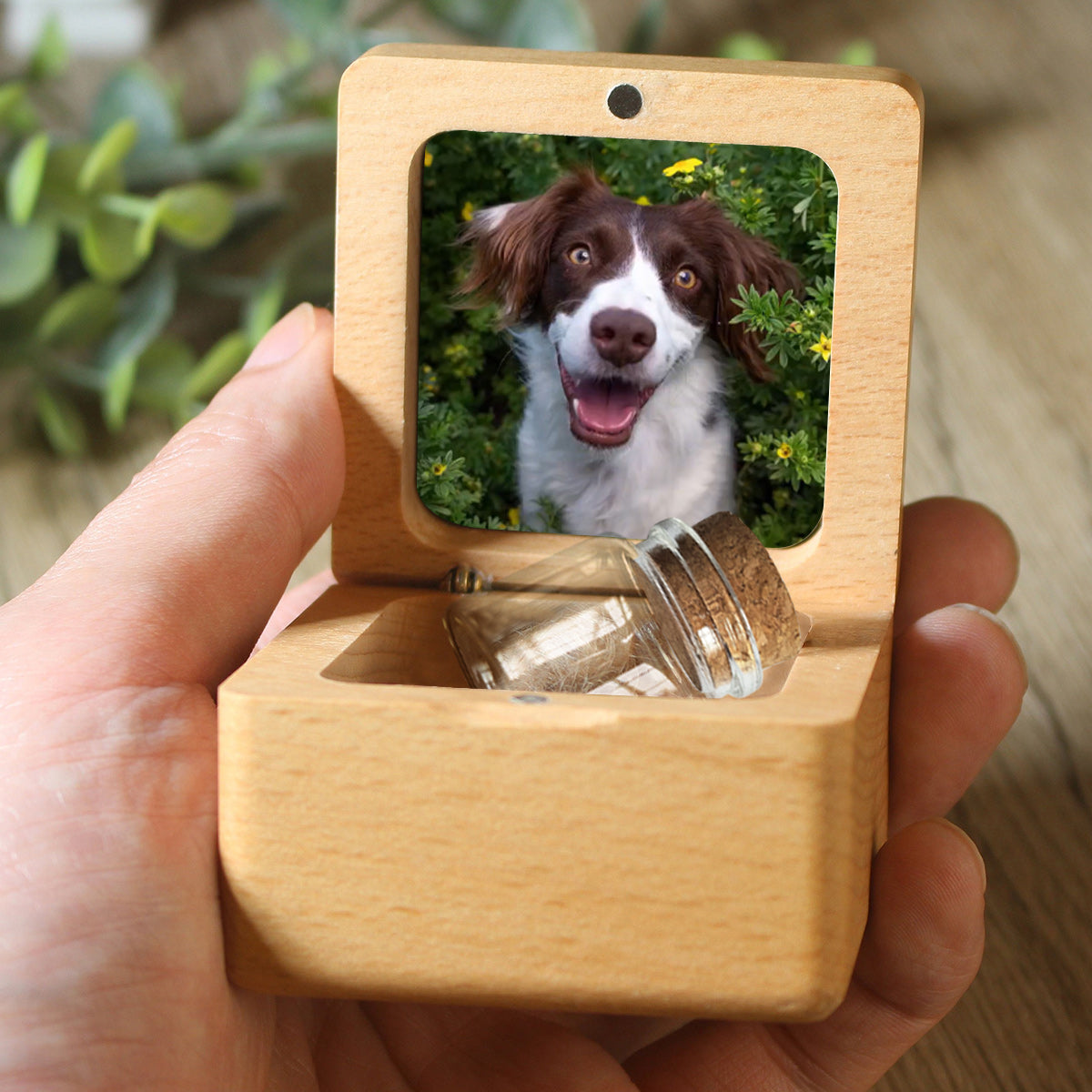 Miss You Lil Bud - Personalized Dog Pet Fur Keepsake