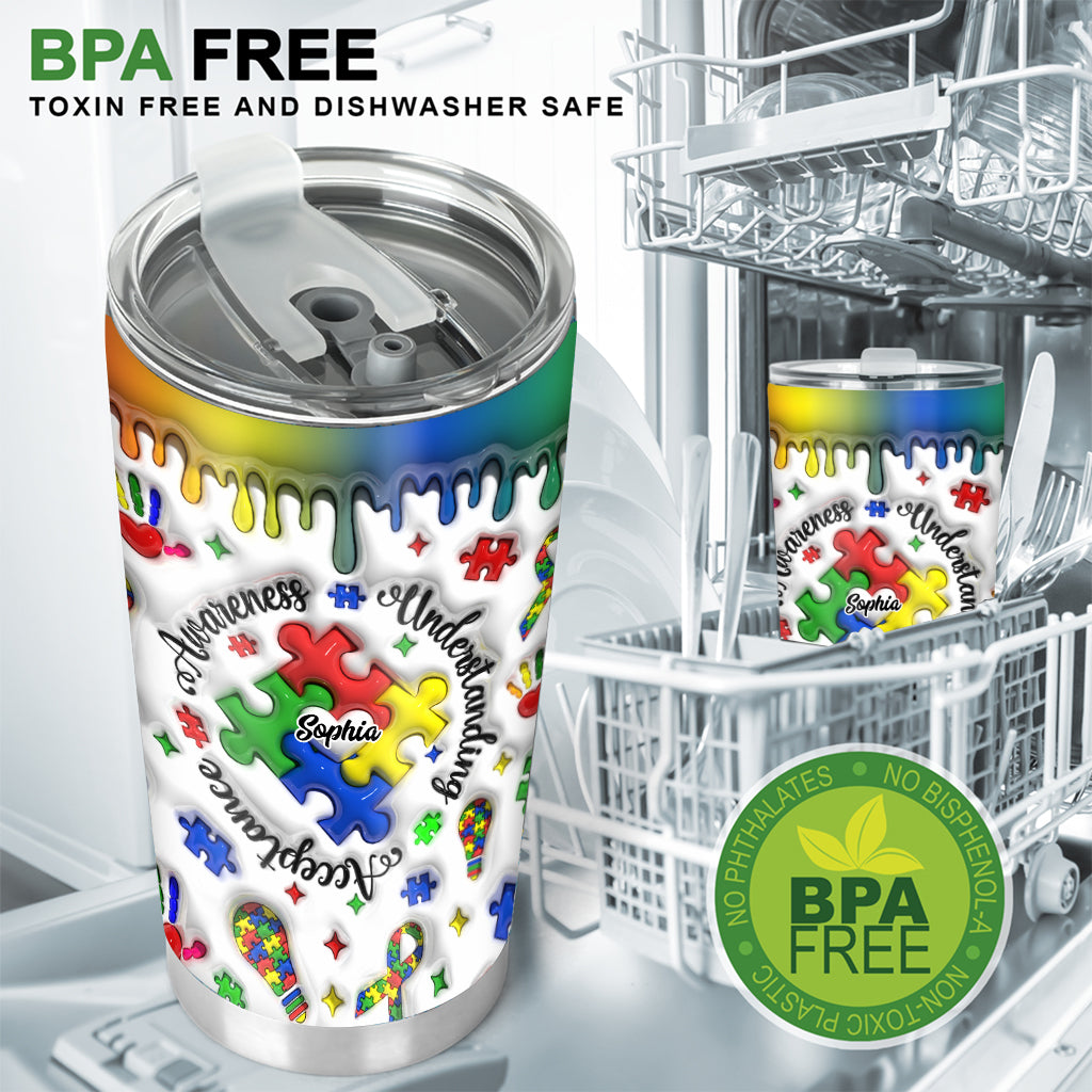 Autism Awareness - Personalized Autism Awareness Tumbler