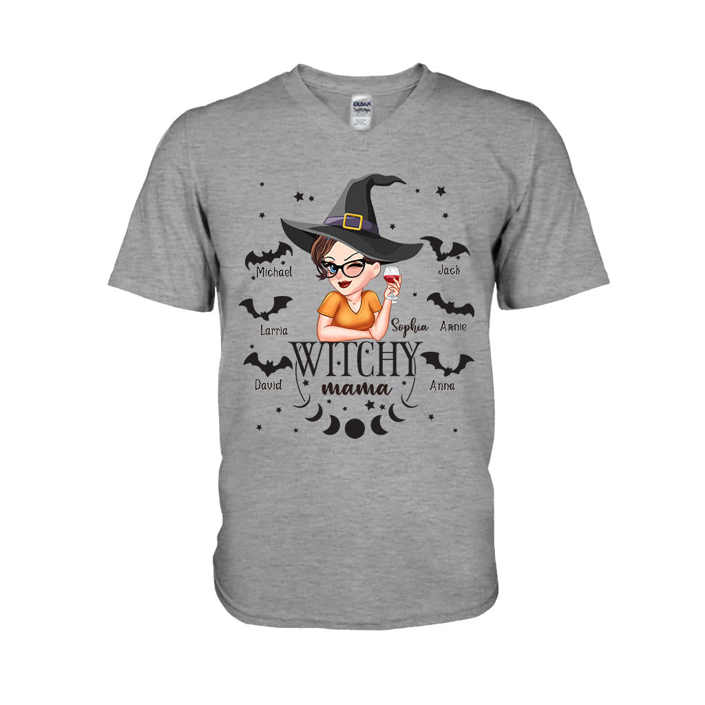 Witchy Mama Grandma - Personalized Witch T-shirt And Hoodie