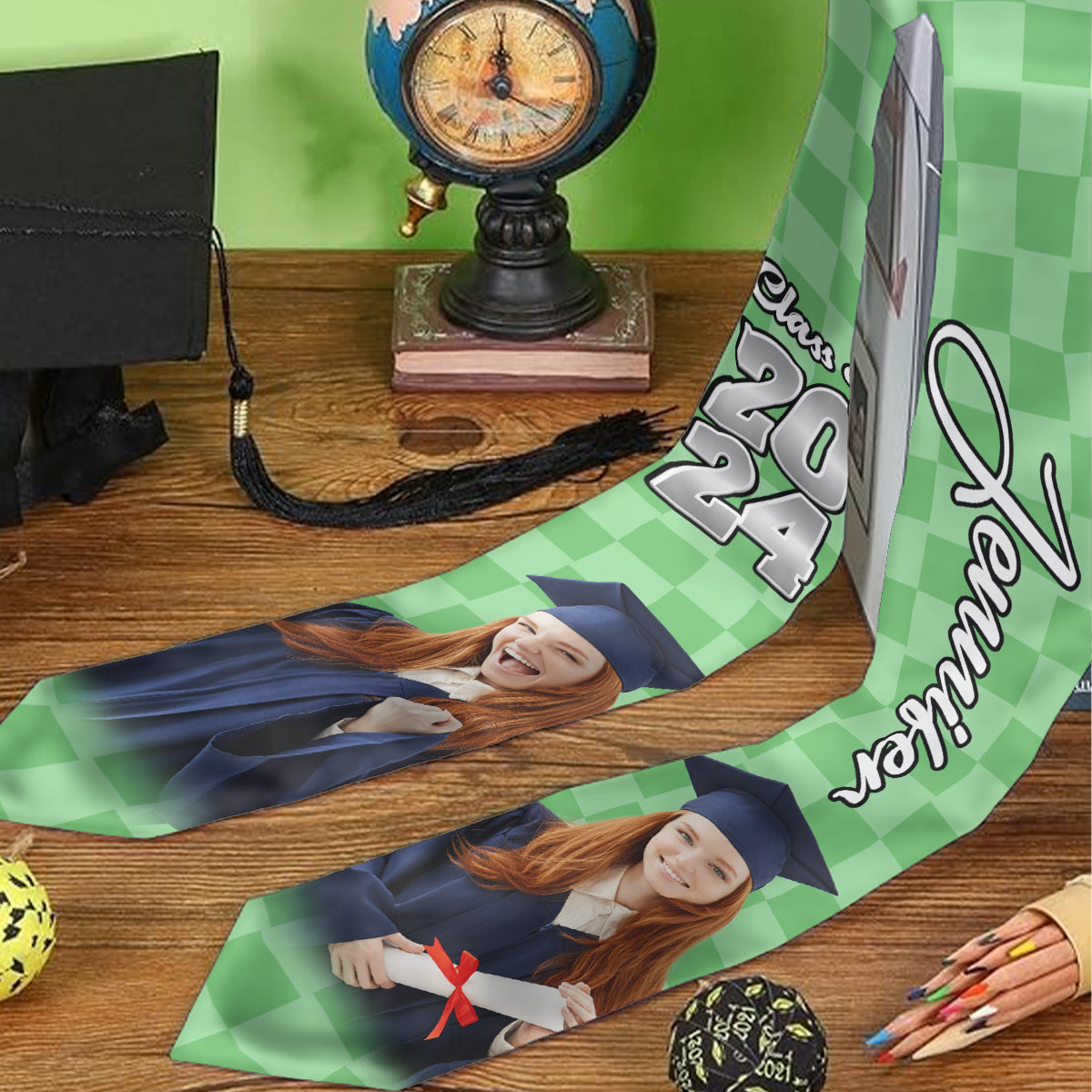 Photo Custom Graduation Stole Sash - Personalized Graduation Graduation Stole