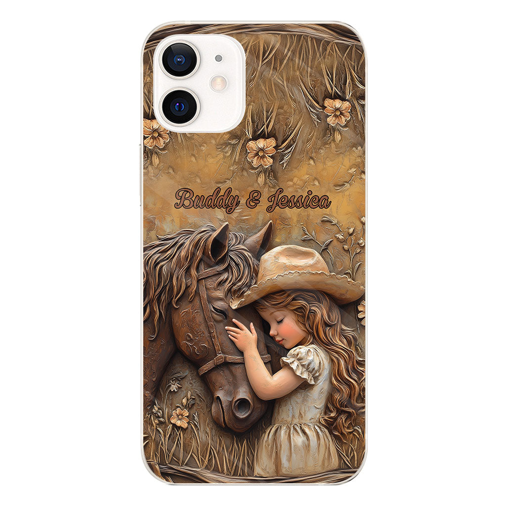 Just A Girl Who Loves Horse - Personalized Horse Clear Phone Case