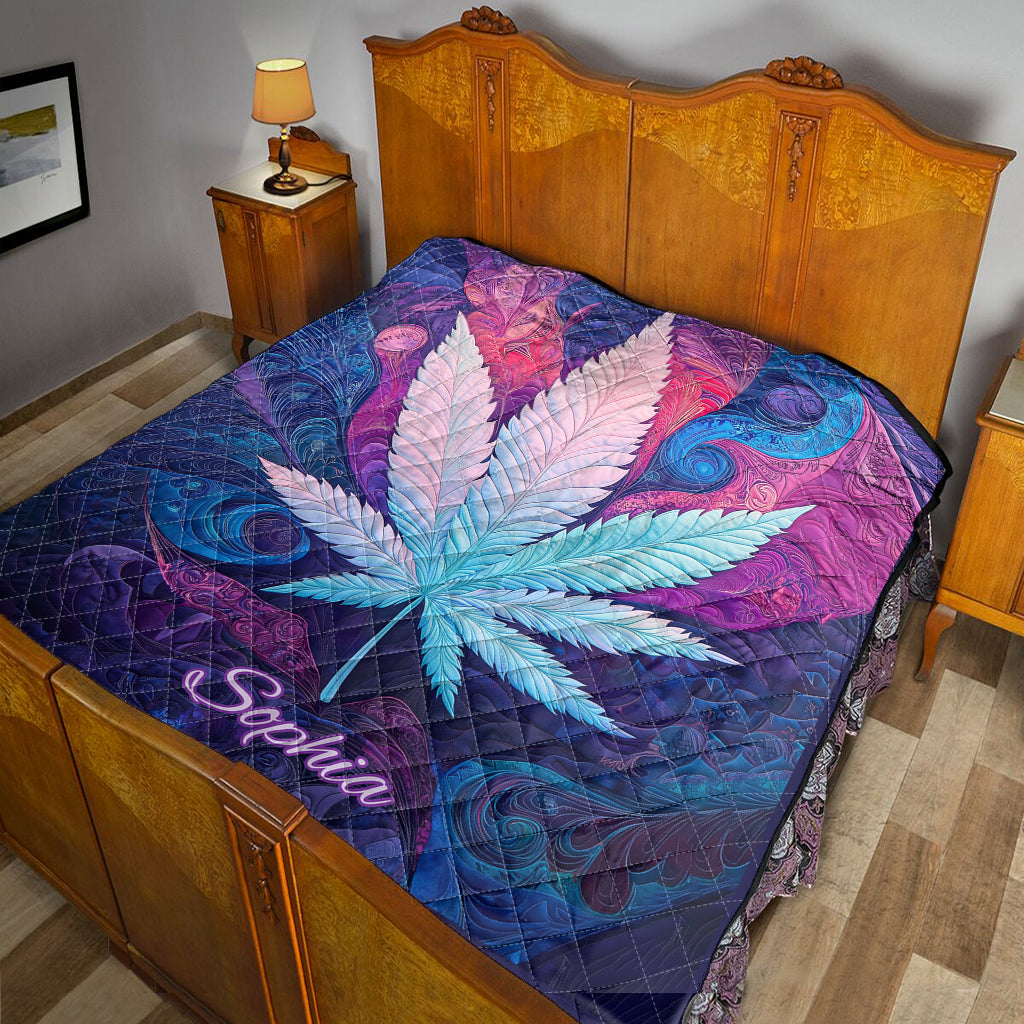 Beautiful Canabis - Personalized Weed Quilt