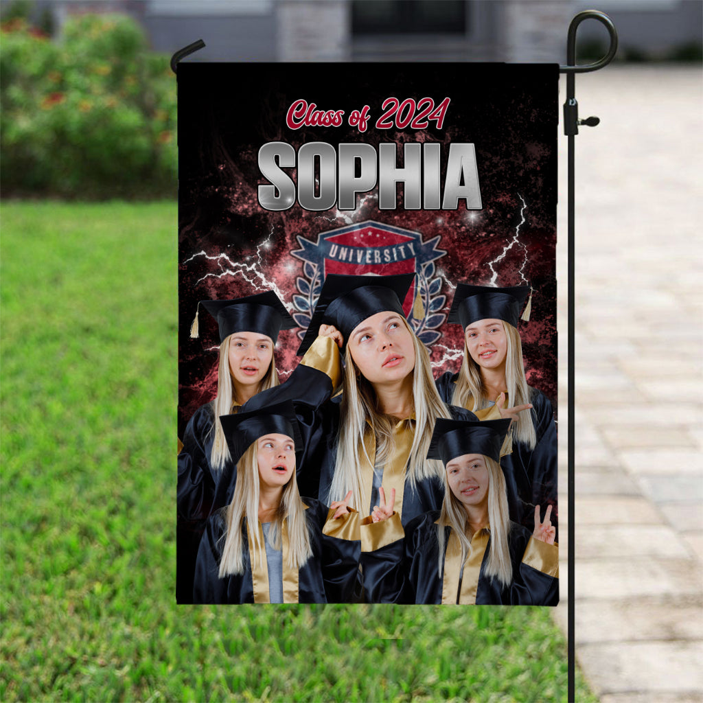 Proud Graduation 2024 - Personalized Graduation Garden Flag