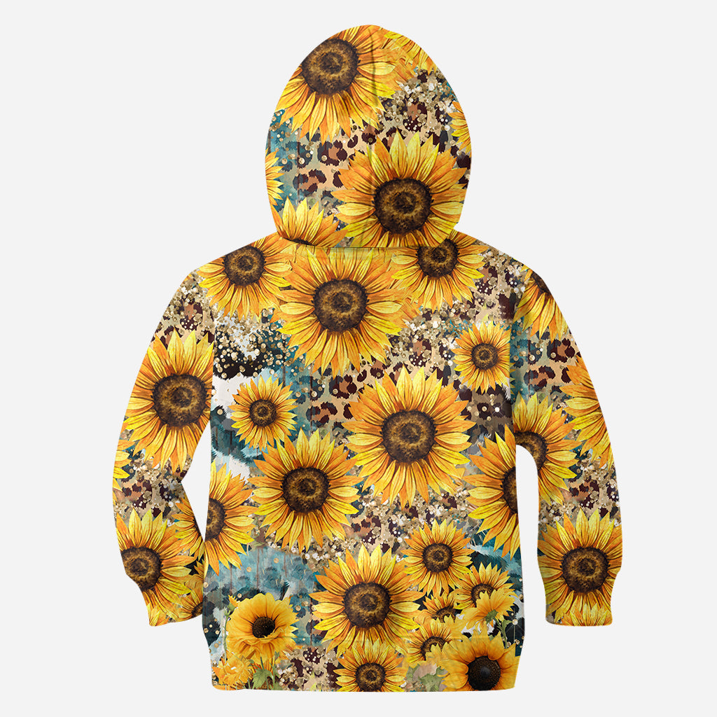 Highland Cow Among Sunflowers - Personalized All Over Shirt