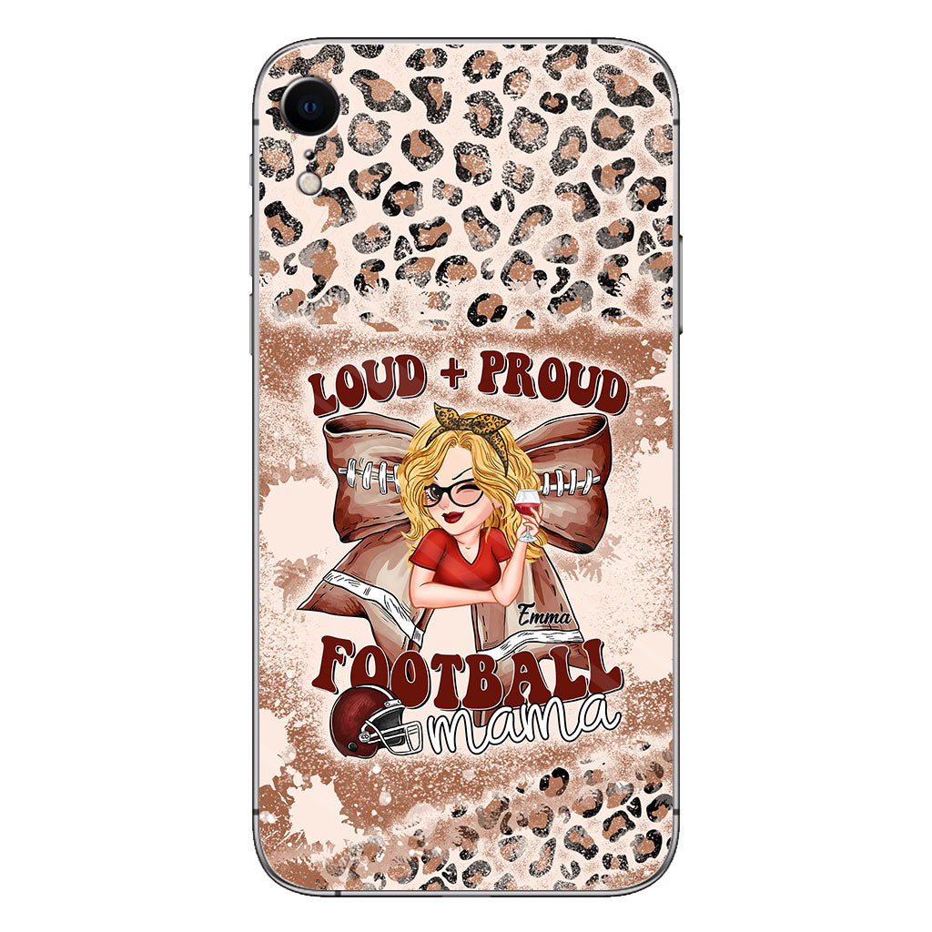 Loud Proud Football Any Title - Personalized Football Clear Phone Case