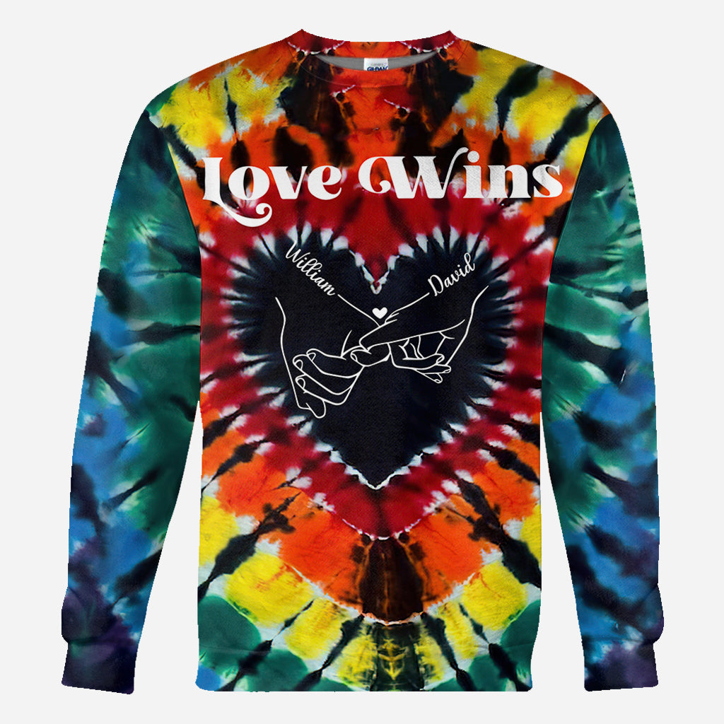 Love Wins - Personalized LGBT Support All Over Shirt