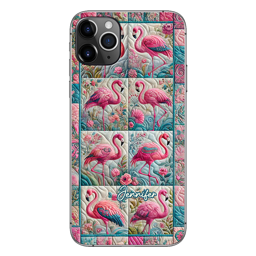 Vintage Flamingo - Personalized Flamingo Phone Case
