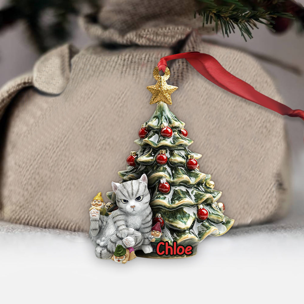 Naughty Cat - Personalized Cat Ornament