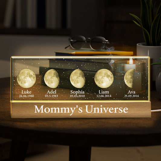 Mommy's Universe - Personalized Mother Custom LED Night Light