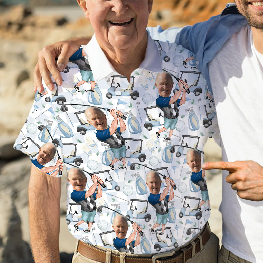 The Best Gift For Golf Dad, Uncle, Husband... - Personalized Golf Polo Shirt