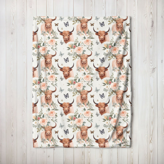 Cute Highland Cow Highland Cow Blanket 0624