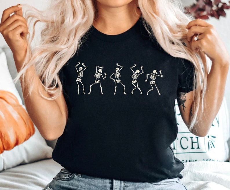 Dancing Skeleton - Halloween Halloween T-shirt & Hoodie 0924