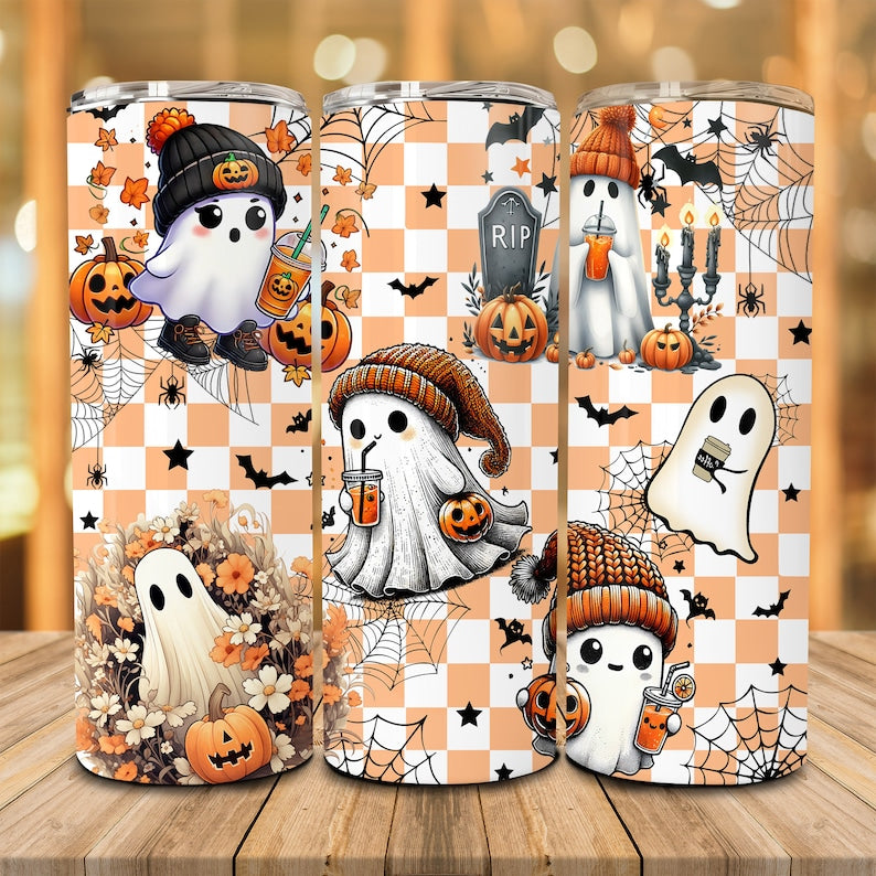 Cute Ghost Skinny Tumbler  Halloween Skinny Tumbler 0924