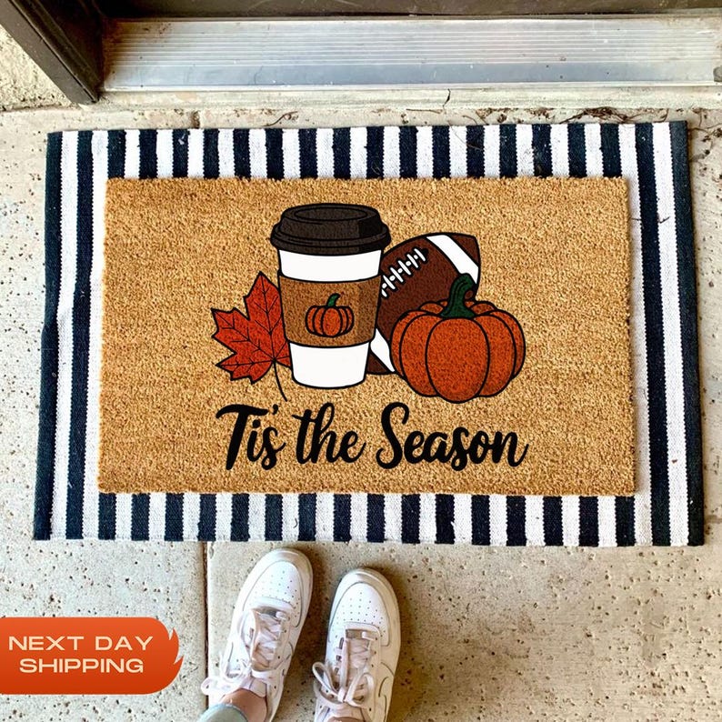 Tis The Season Doormat Halloween Doormat 0924