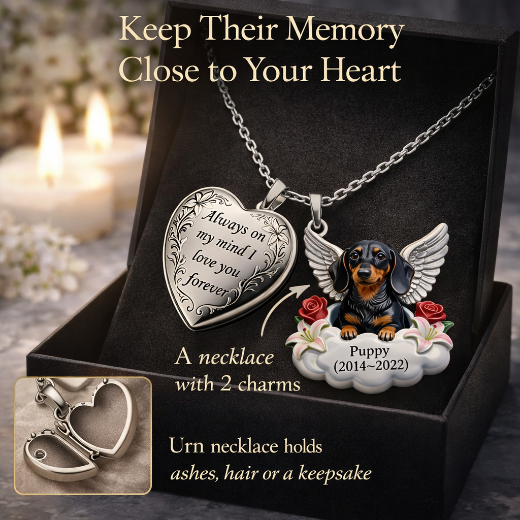 Urn Necklace for Ashes, Cremation Jewelry Necklace, Memorial Gift - Personalized Memorial Urn Pendant Necklace