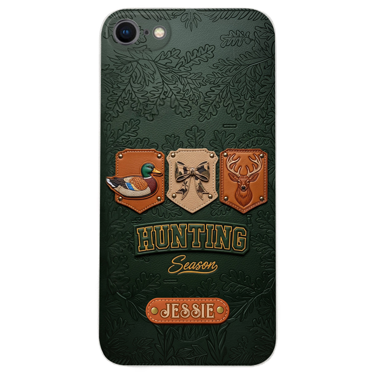 Hunting Season - Personalized Hunting Leather Phone Case