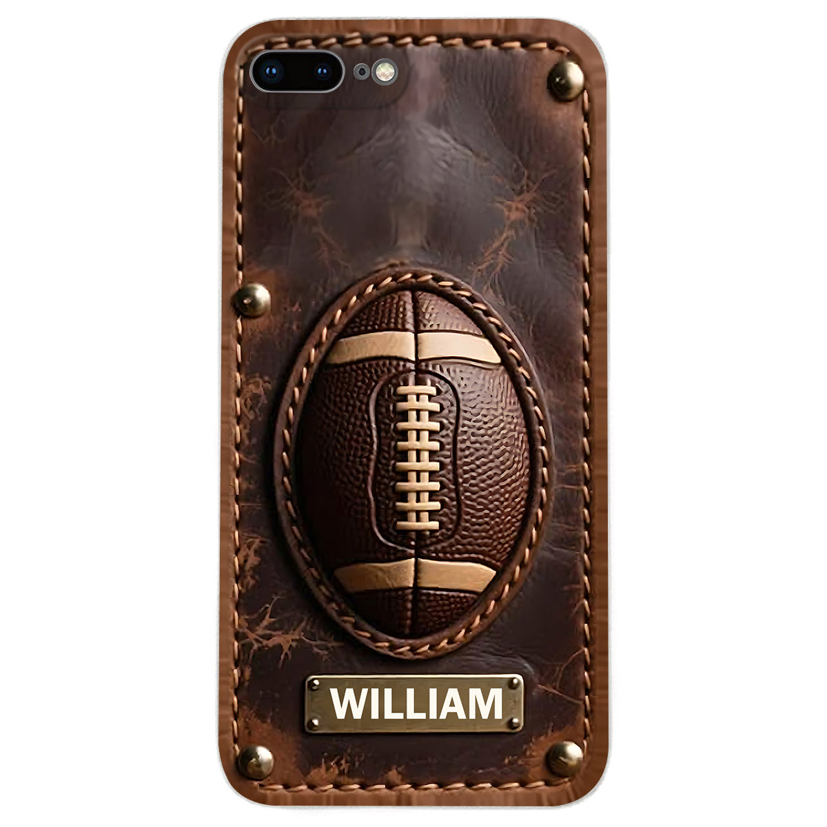 Gameday - Personalized Football Leather Phone Case