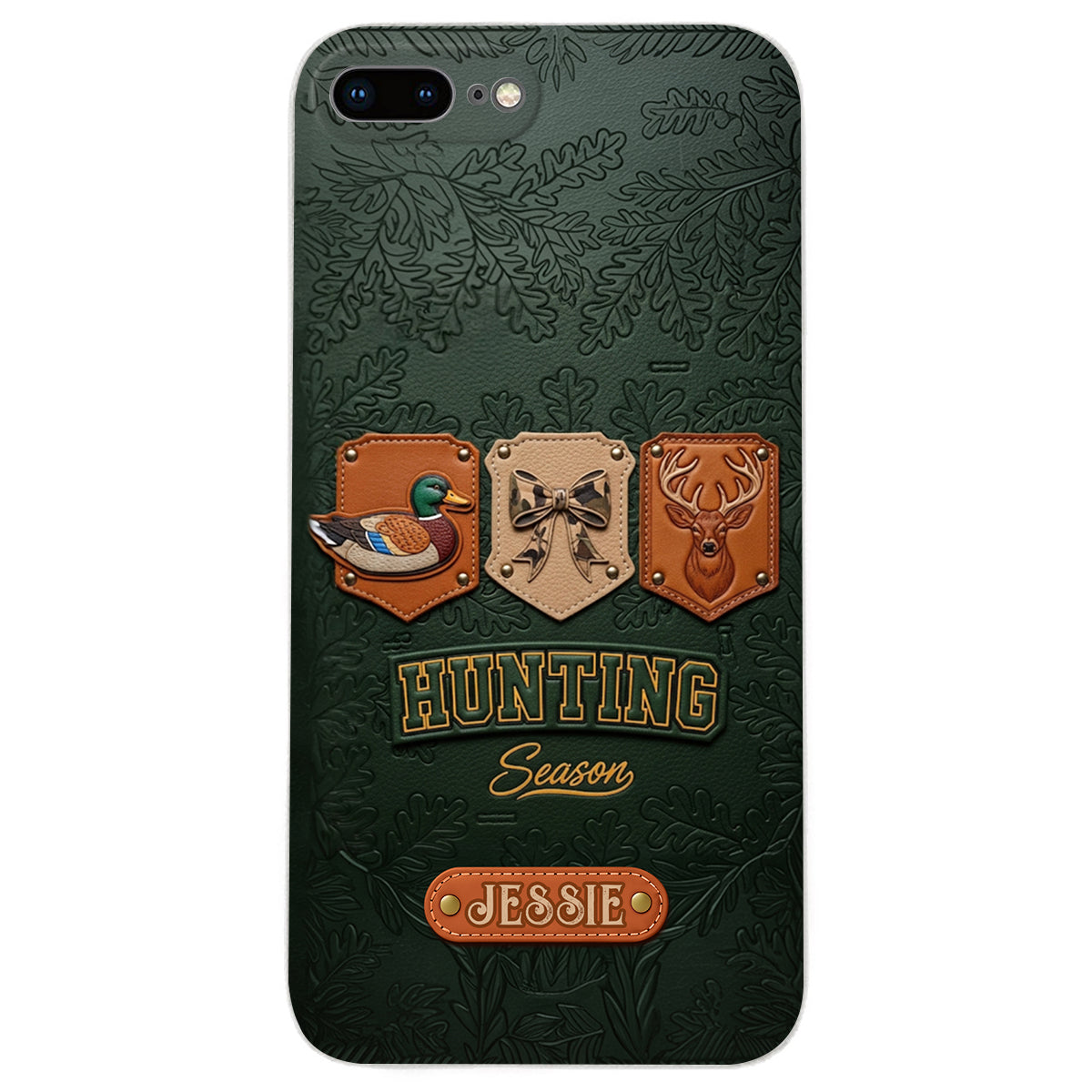 Hunting Season - Personalized Hunting Leather Phone Case