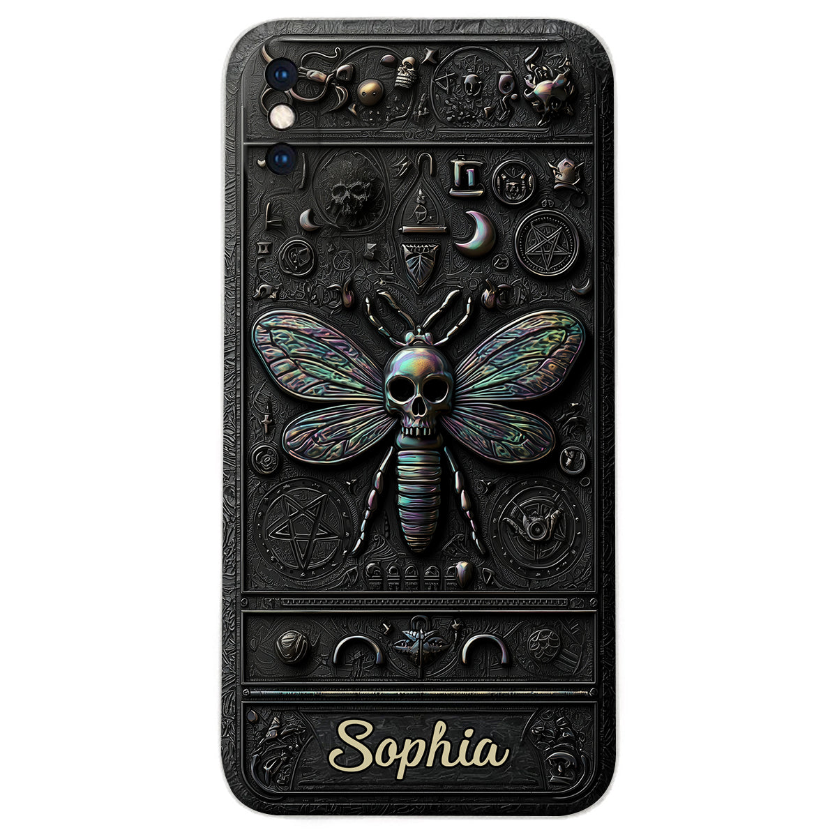 Gothic Witch - Personalized Witch Leather Phone Case