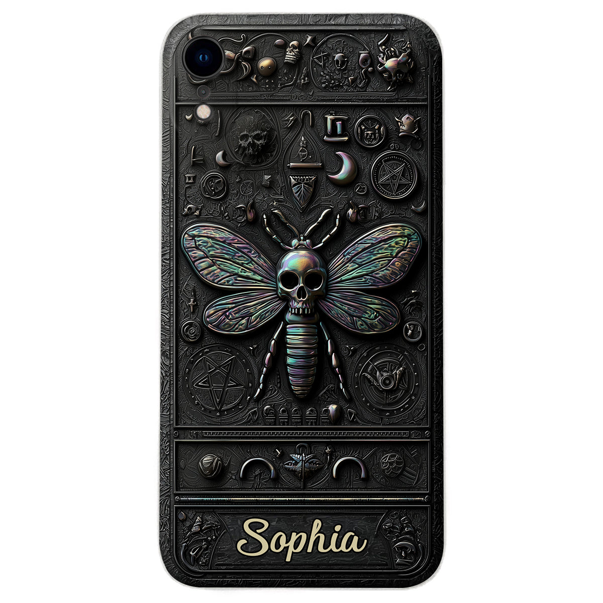 Gothic Witch - Personalized Witch Leather Phone Case