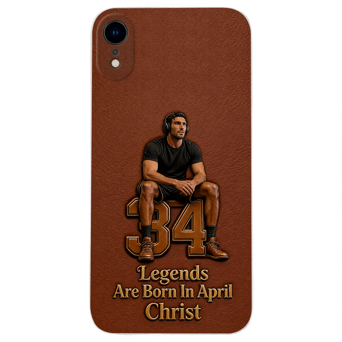 Happy Birthday Legends - Personalized Birthday 3D Embossed Leather Phone Case