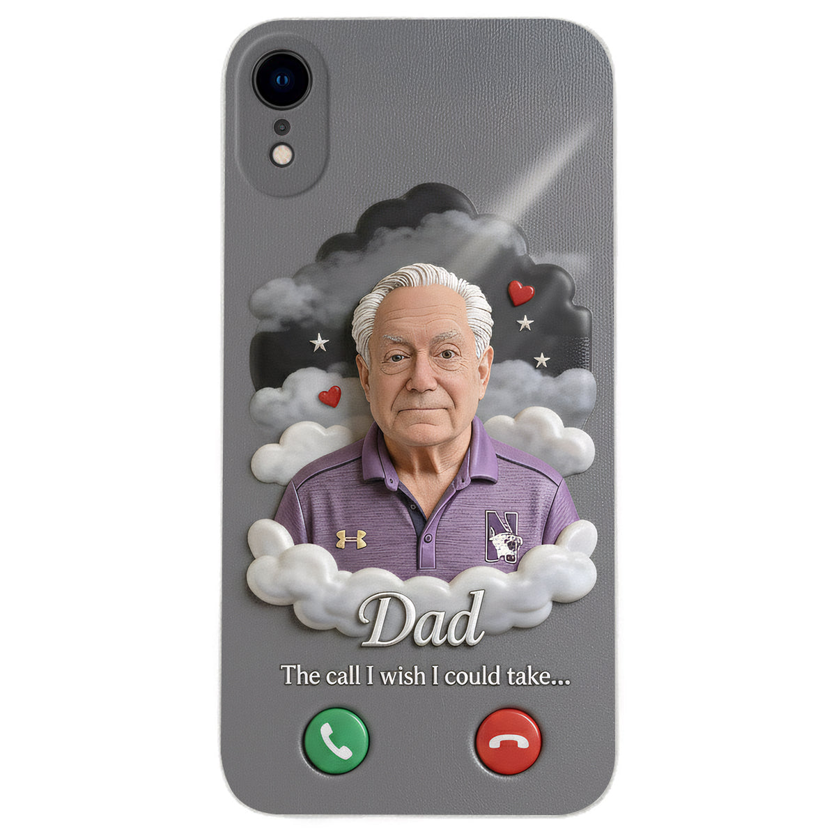 The Call I Wish I Could Take... - Personalized Memorial Leather Phone Case