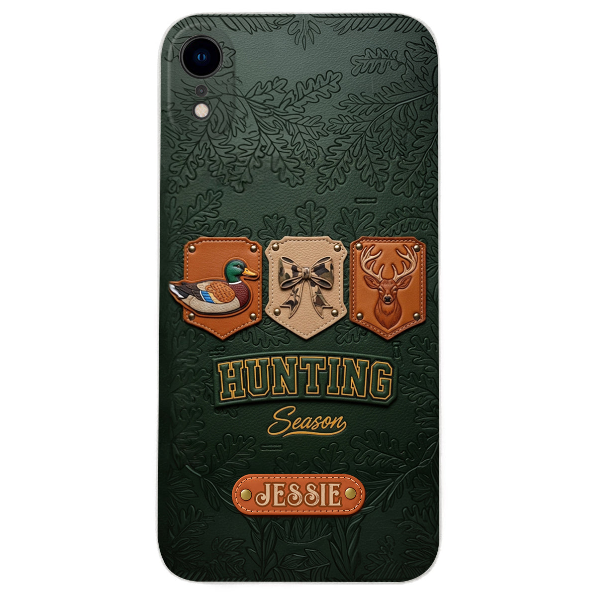 Hunting Season - Personalized Hunting Leather Phone Case