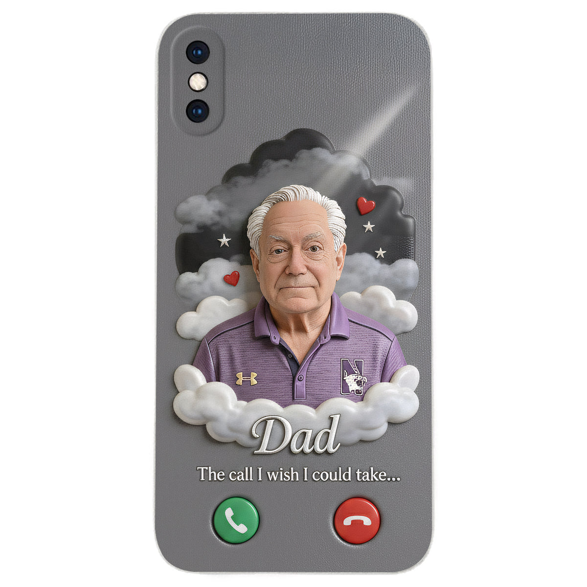 The Call I Wish I Could Take... - Personalized Memorial Leather Phone Case