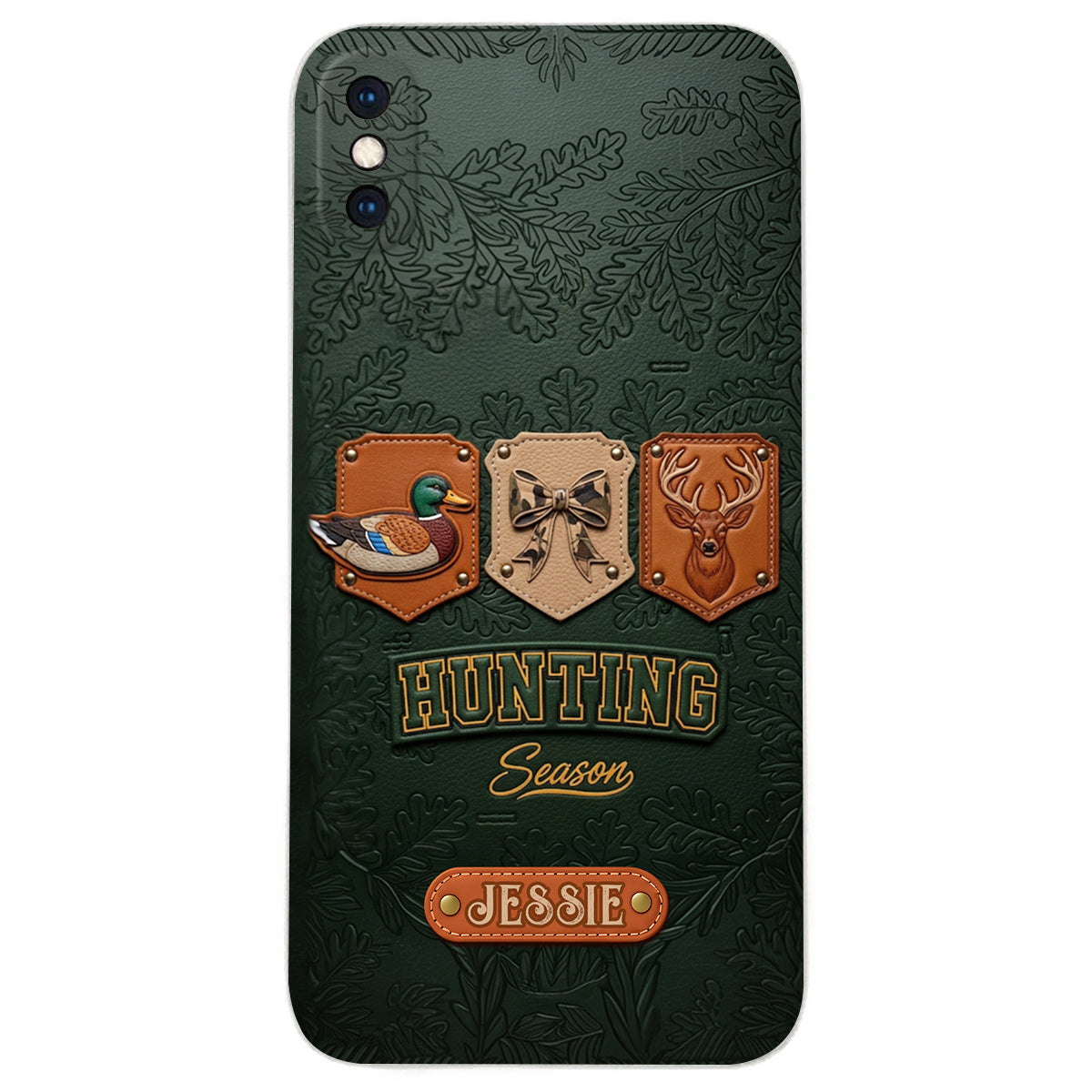 Hunting Season - Personalized Hunting Leather Phone Case