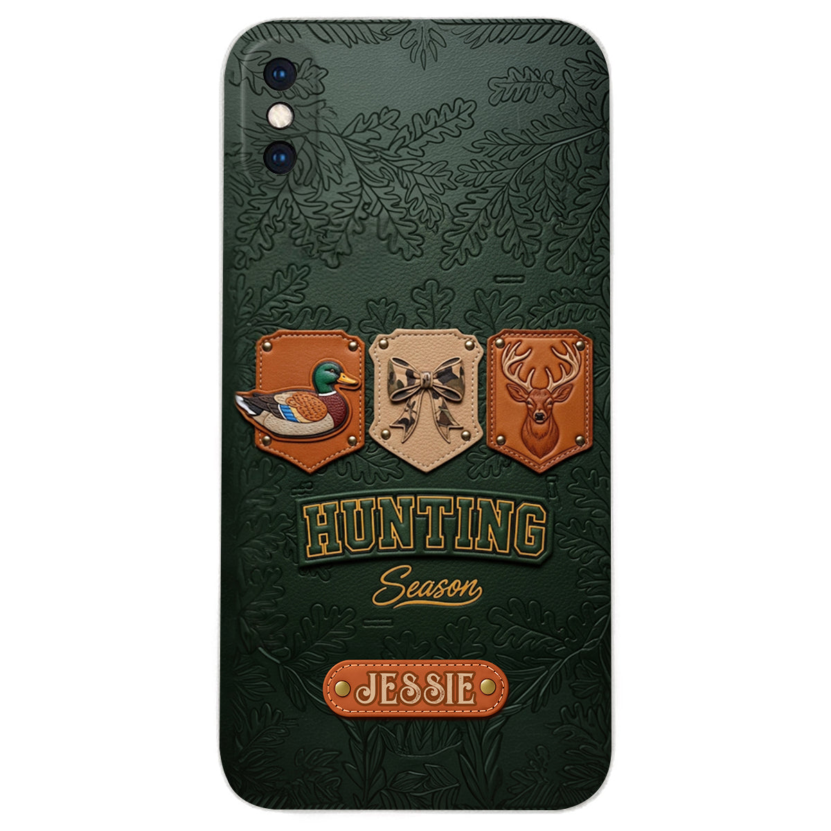 Hunting Season - Personalized Hunting Leather Phone Case