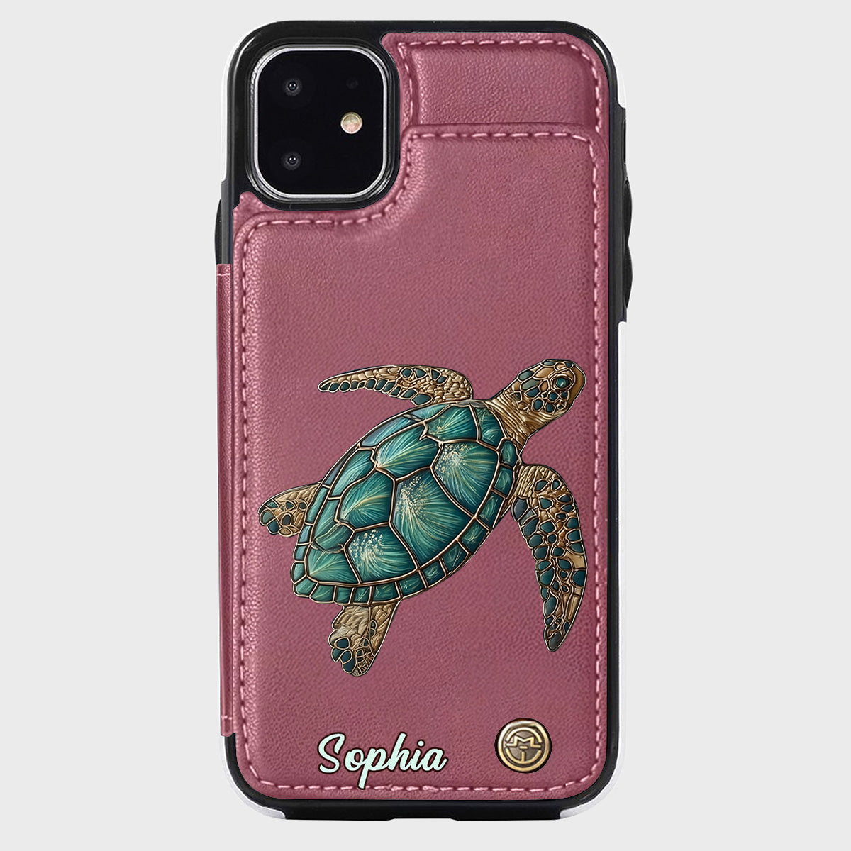 Love Turtles - Personalized Turtle Wallet Phone Case