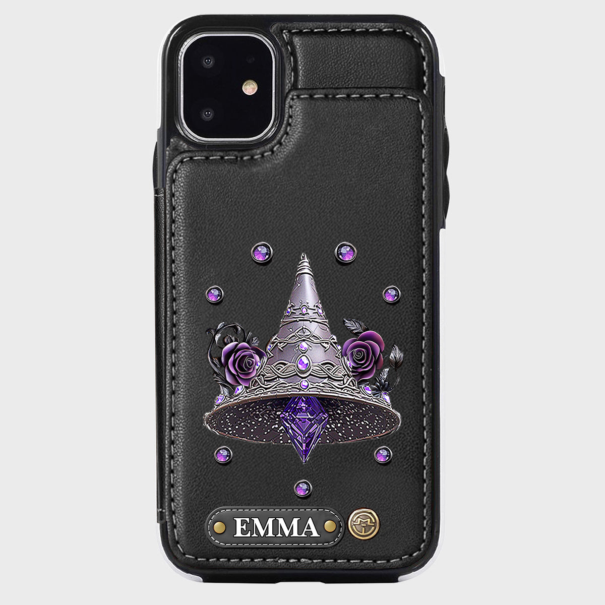 Beautiful Witch Hat - Personalized Witch Wallet Phone Case