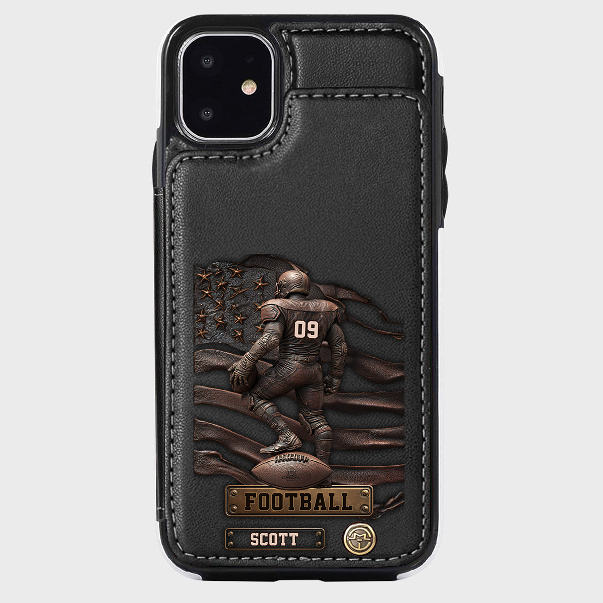 Game Day - Personalized Football Wallet Phone Case