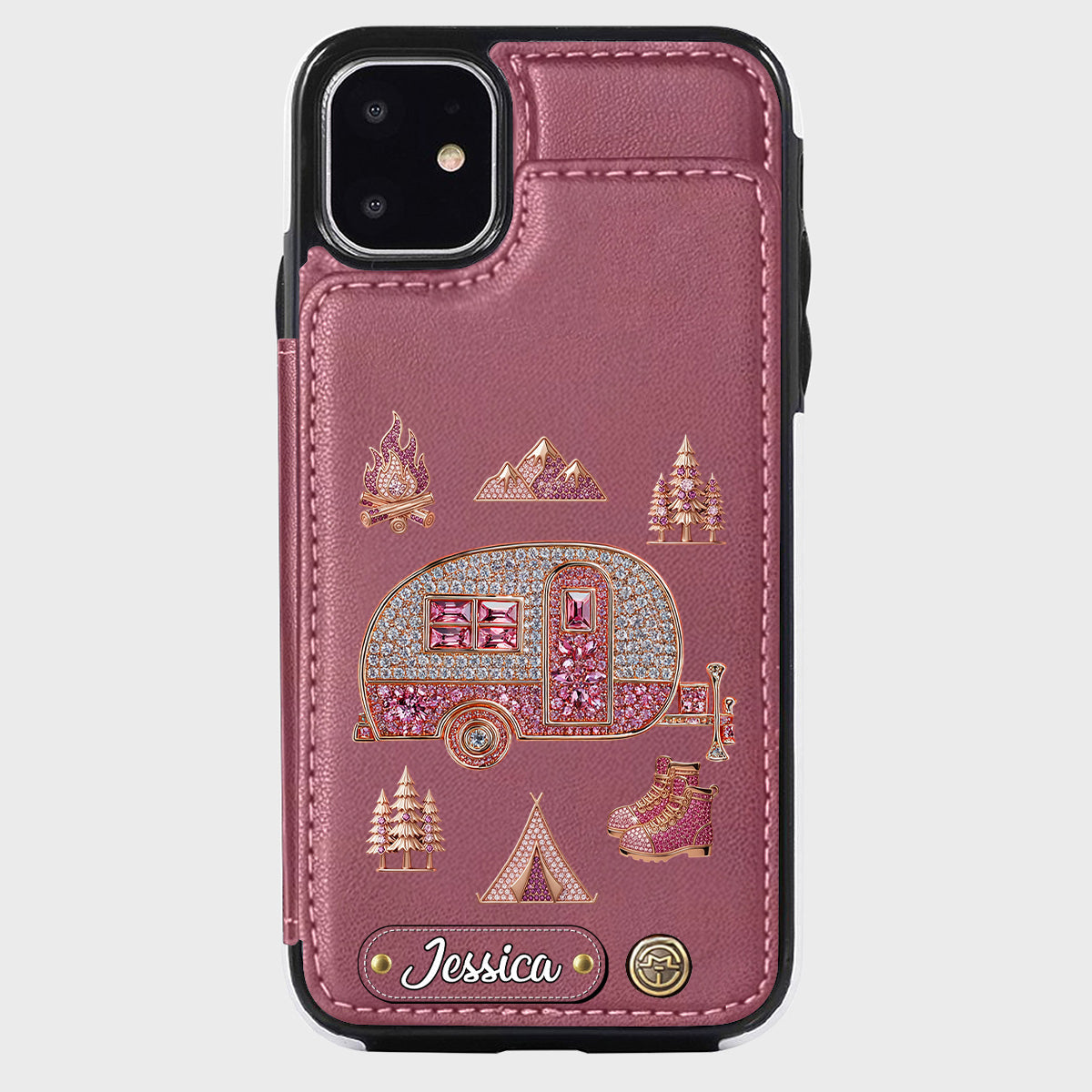 Love Camping - Personalized Camping Wallet Phone Case