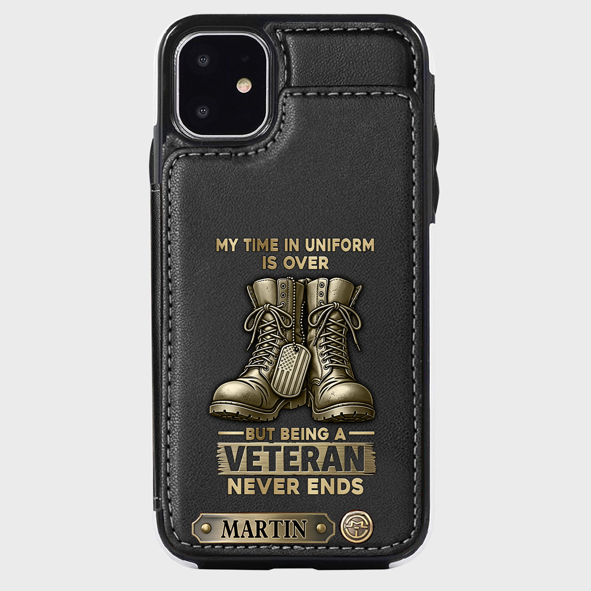 Proud Veteran - Personalized Veteran Wallet Phone Case