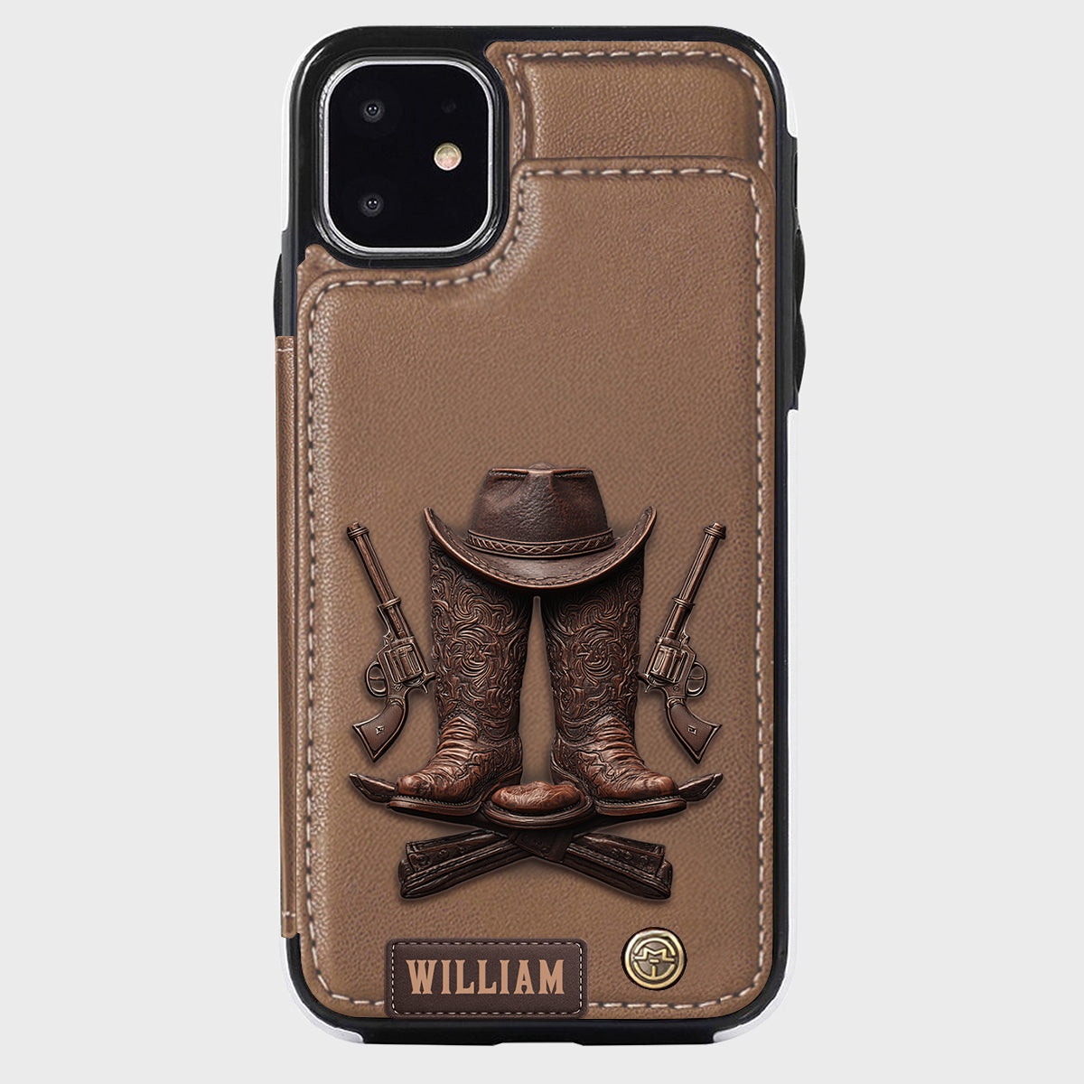 Western Spirit - Personalized Western Outfit Wallet Phone Case