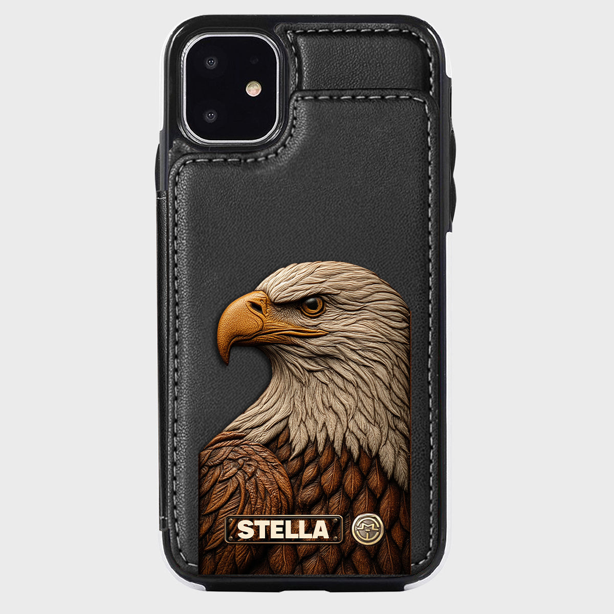 Majestic Eagle - Personalized Bald Eagle Wallet Phone Case