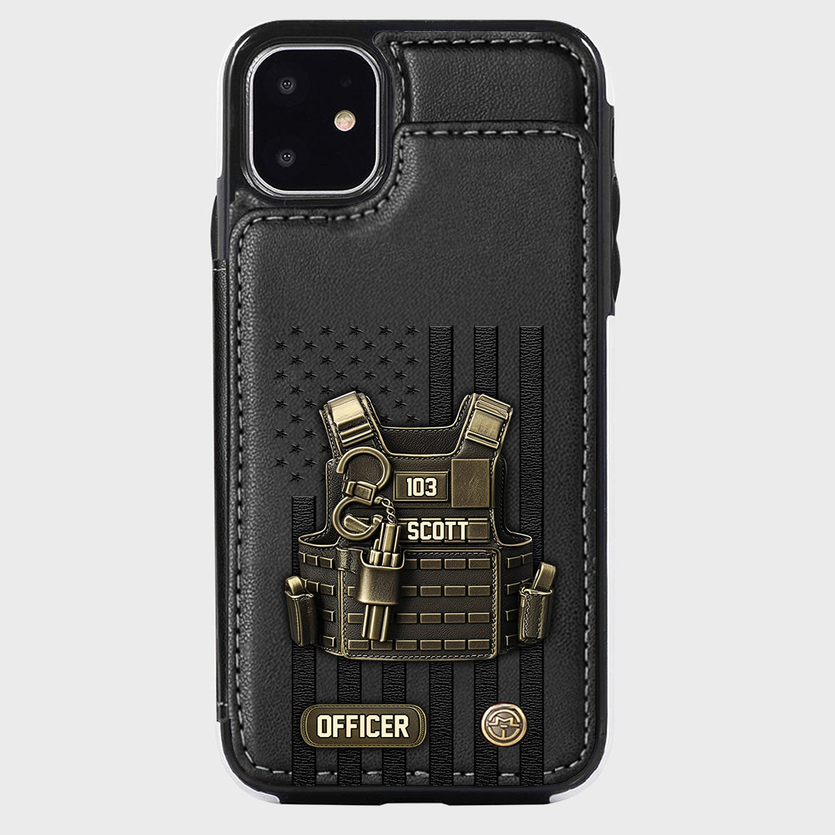 Proud Police - Personalized Police Officer Wallet Phone Case