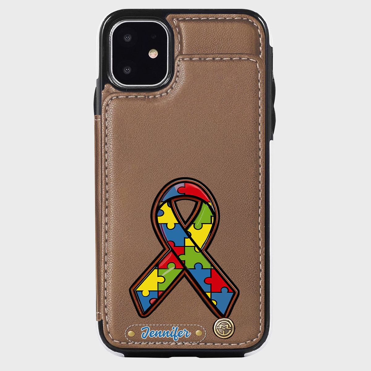Autism Awareness - Personalized Autism Awareness Wallet Phone Case