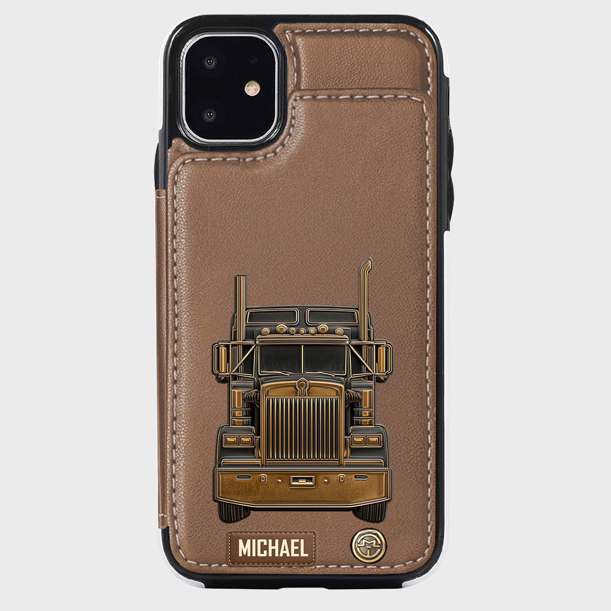 Truck Driver - Personalized Trucker Wallet Phone Case