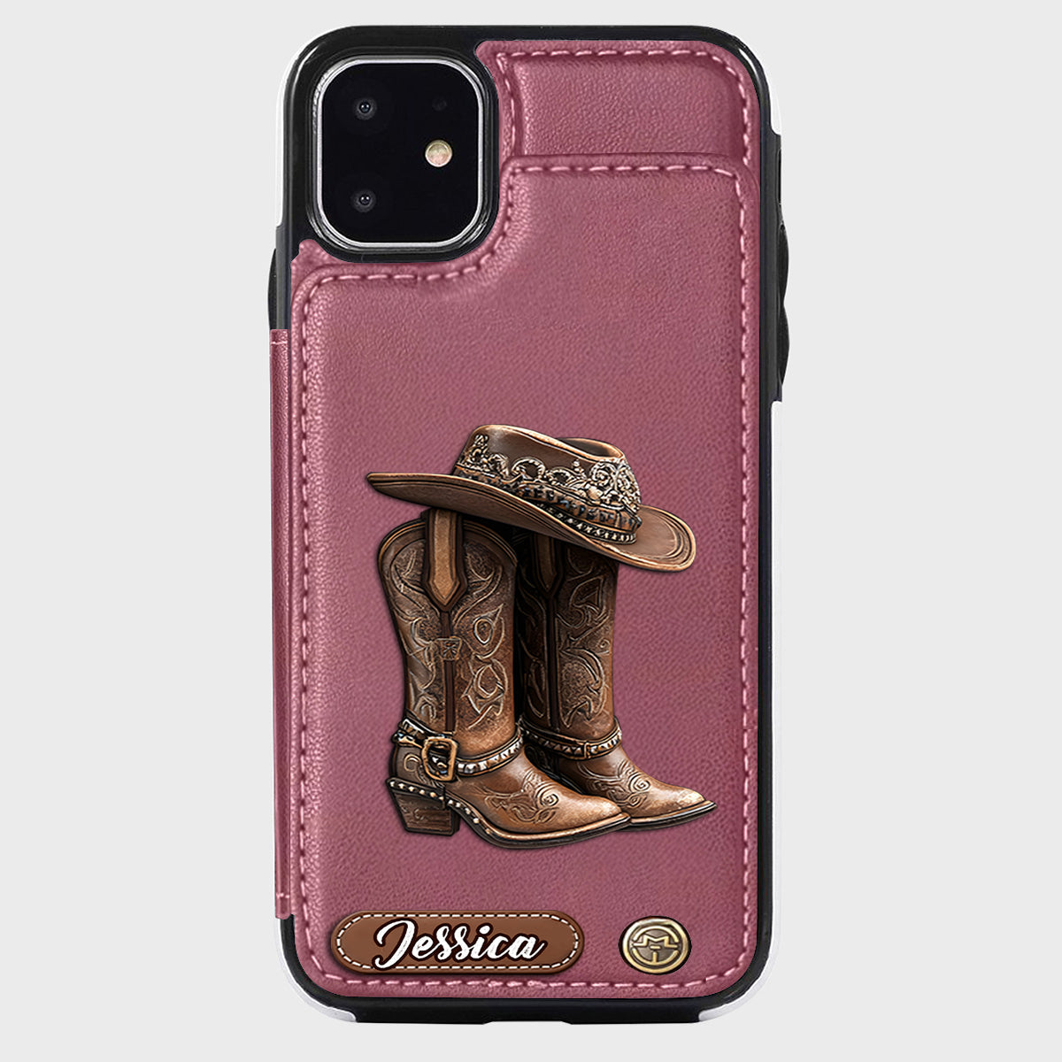 Western Spirit - Personalized Cowgirl Wallet Phone Case