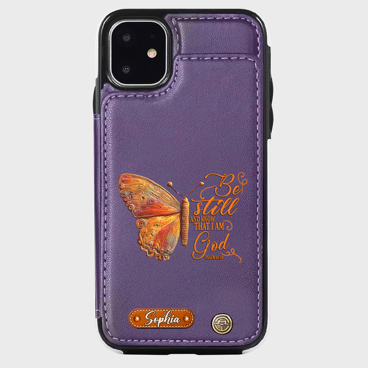 Be Still And Know That I Am God - Personalized Christian Wallet Phone Case