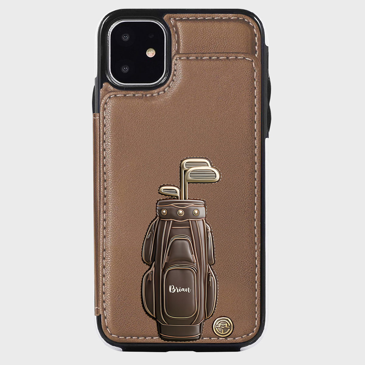 Luxury Gift For Golfer Custom Name - Personalized Golf Wallet Phone Case