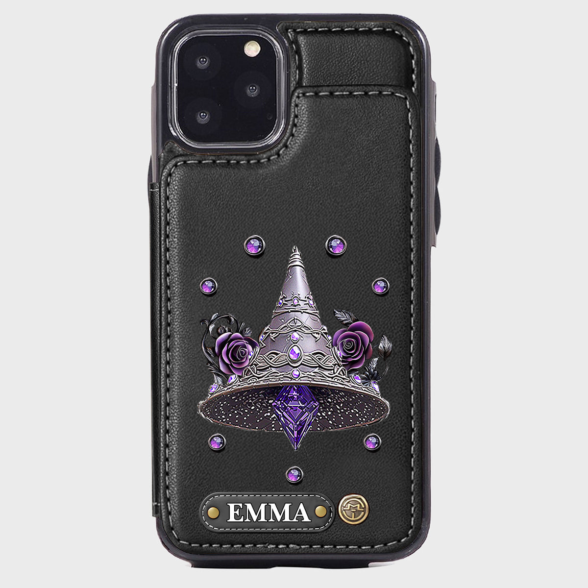 Beautiful Witch Hat - Personalized Witch Wallet Phone Case