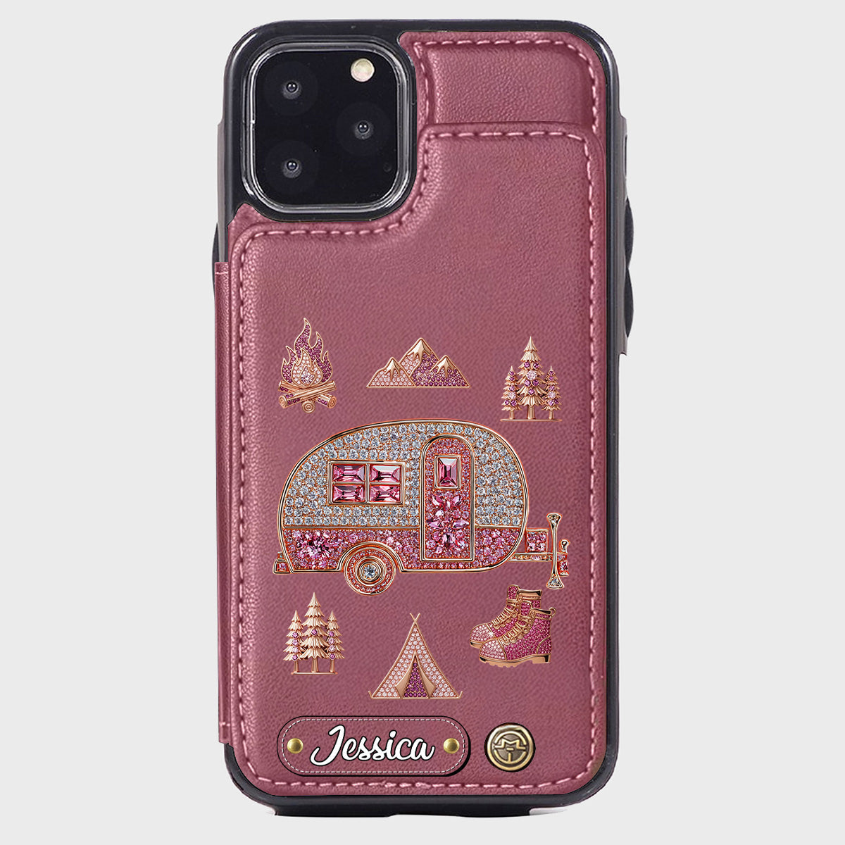 Love Camping - Personalized Camping Wallet Phone Case