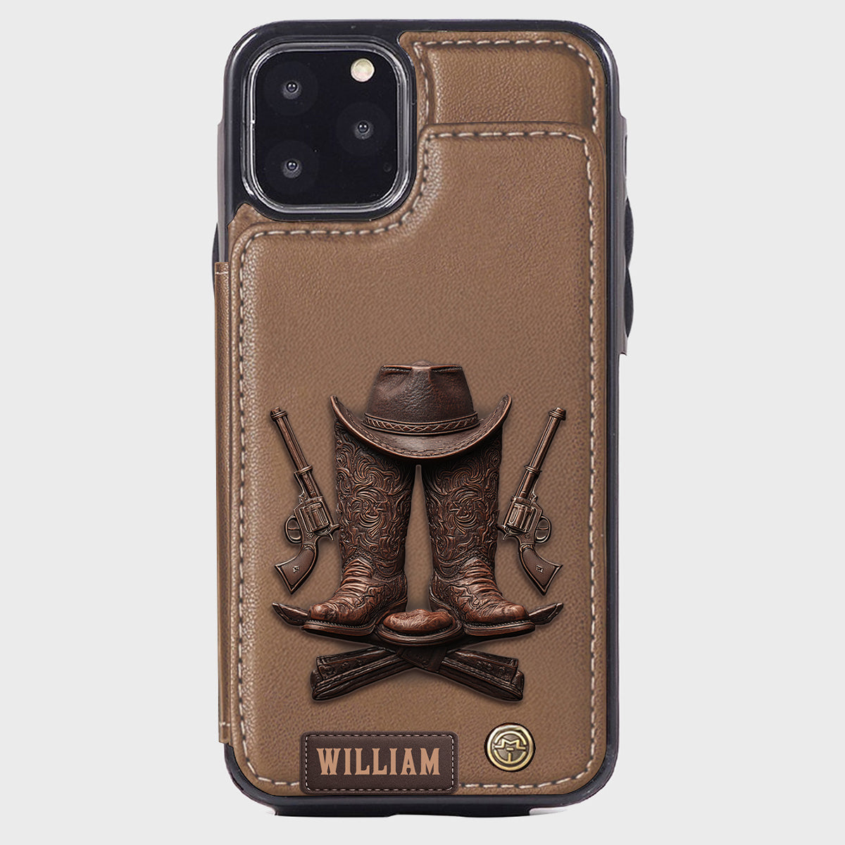 Western Spirit - Personalized Western Outfit Wallet Phone Case