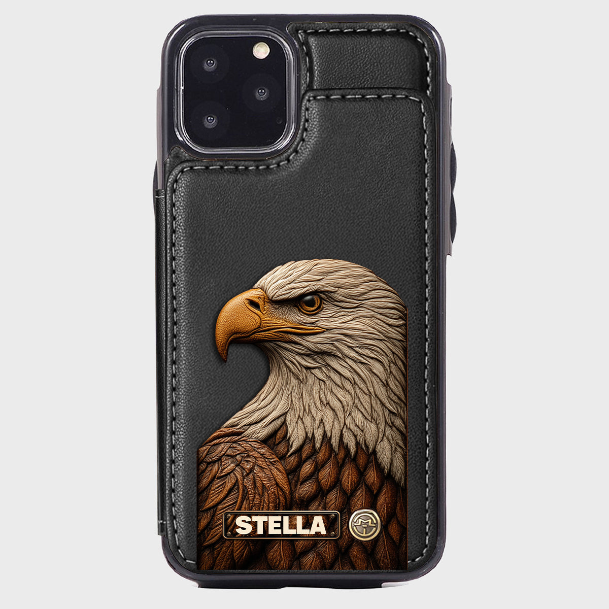 Majestic Eagle - Personalized Bald Eagle Wallet Phone Case